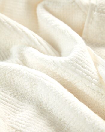 Lot de 2 serviettes en velours de coton - Crème 10