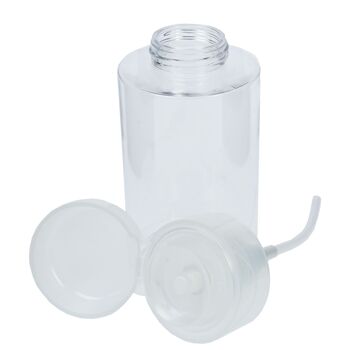 Flacon pompe en plastique, vide, pour 200 ml de dissolvant pour vernis à ongles 3