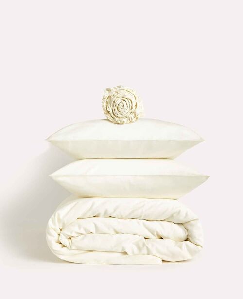 Lavish Sateen - Core Bedding Set - Cream - Single