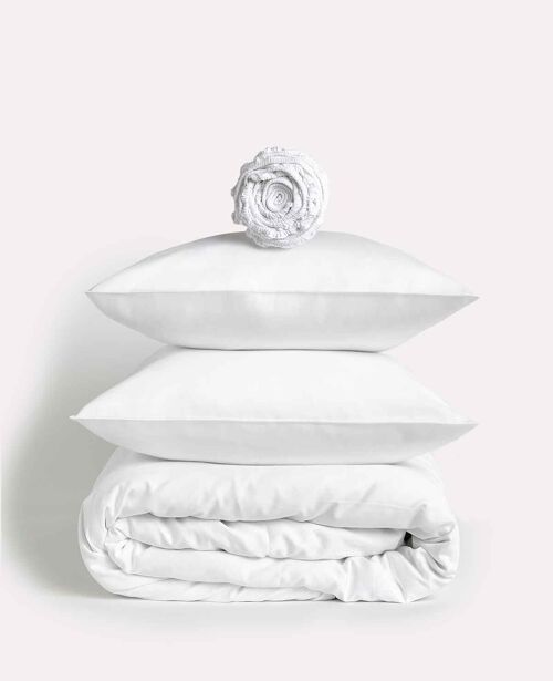 Lavish Sateen - Core Bedding Set - White - Single