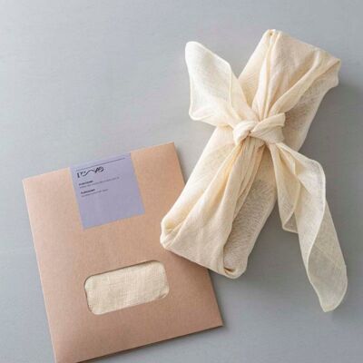 Yellow Linen Furoshiki Gift Wrap