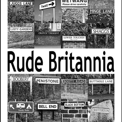 Rude Britannia Tea Towel