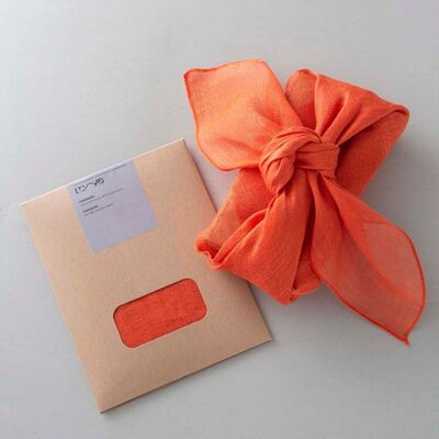 Orange Hermès Furoshiki gift wrap