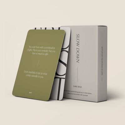 Slow Down CardDeck - Intention & Inspiration cards (English)