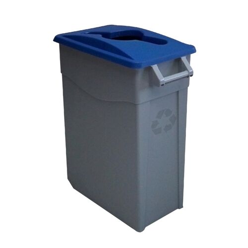 Contenedor de residuos Zeus abierto 65 litros. Color Azul.
