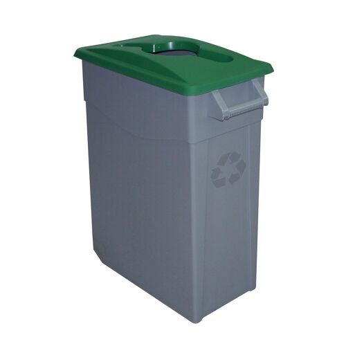 Contenedor de residuos Zeus abierto 65 litros. Color Verde.