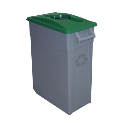 Zeus waste container open 65 liters. Green color.