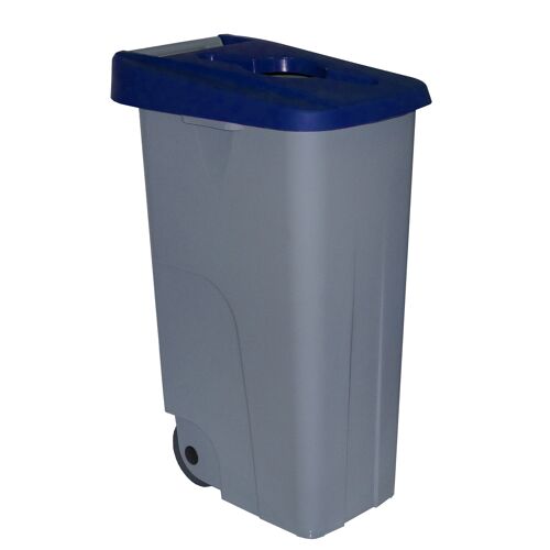 Contenedor de residuos Reciclo abierto 85 litros. Color Azul.