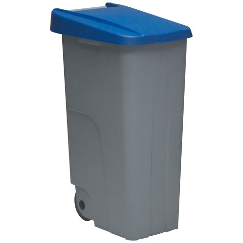 Contenedor de residuos Reciclo cerrado 110 litros. Color Azul.