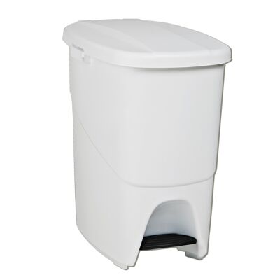 Ecological Pedalbin pedal bin 25 litres. White color.