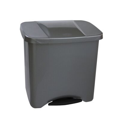 Ecological Pedalbin pedal bin 50 litres. metallic colour.