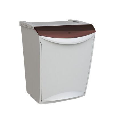 Ecosystem modular recycling system. Brown color.