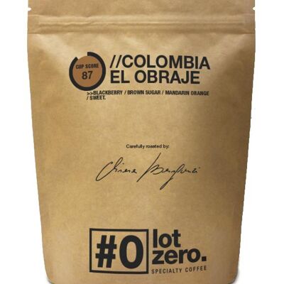 Kaffeespezialität in grani Kolumbien El Obraje busta 250 g