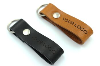 Porte-clés en cuir personnalisés avec VOTRE LOGO gravé porte-clés personnalisés 7