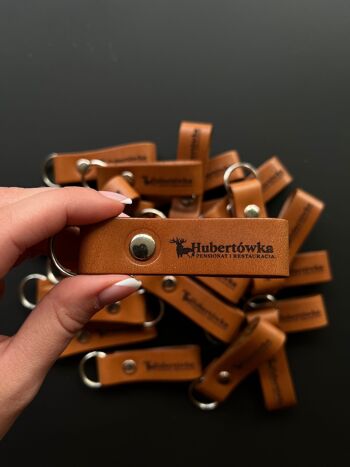 Porte-clés en cuir personnalisés avec VOTRE LOGO gravé porte-clés personnalisés 11