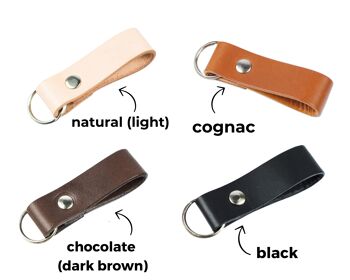 Porte-clés en cuir personnalisés avec VOTRE LOGO gravé porte-clés personnalisés 5