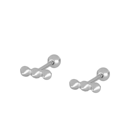 Geometrisches Helix Piercing, 925 Sterling Silber Ohrschmuck - silber