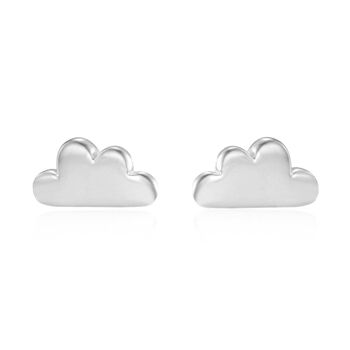 Boucles d'Oreilles Nuages, Boucles d'Oreilles en Argent Sterling 925 - argent 1