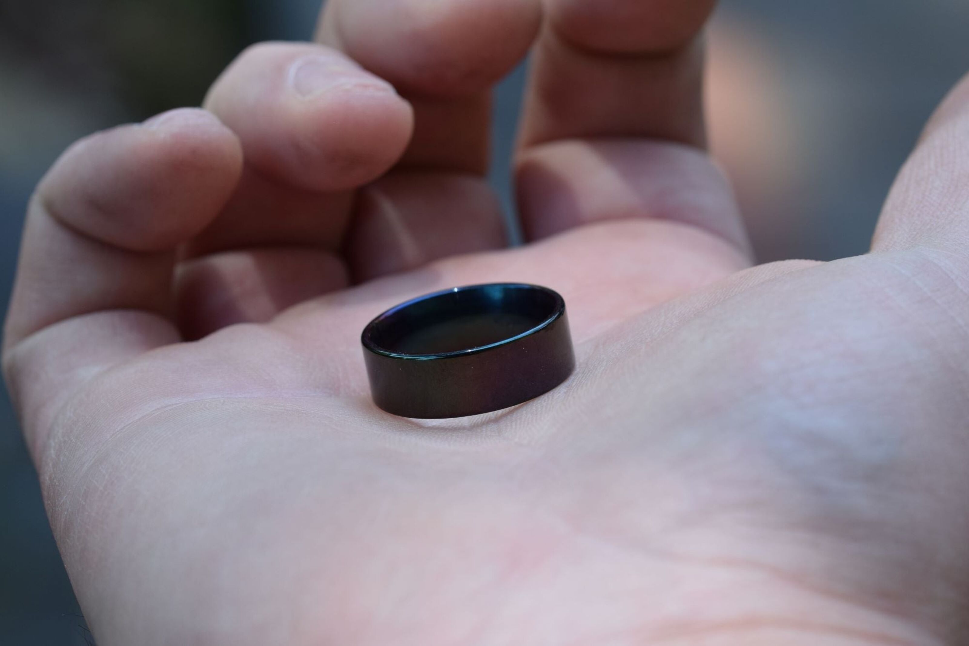 Buy wholesale Black stainless US7/53 steel - ring ring, partner