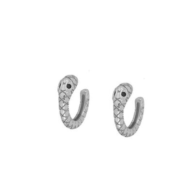 SCHLANGEN EAR CUFF, 925 Sterling Silber Ohrklemme - silber