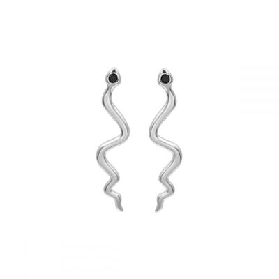 SNAKE EARRINGS - silver