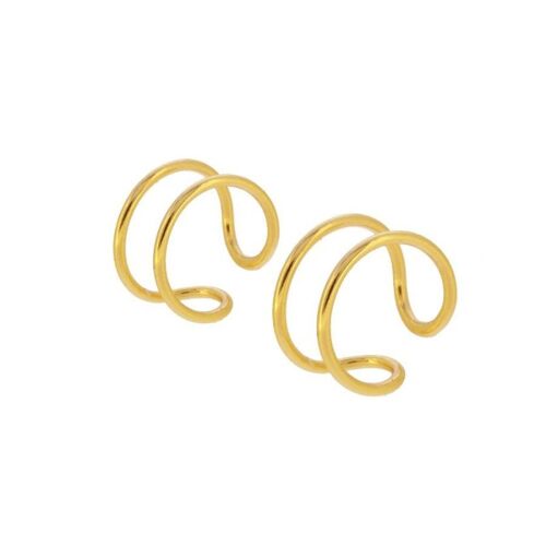 DOUBLE EARCUFF - gold plated