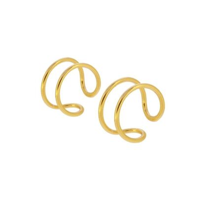 DOUBLE EARCUFF - gold plated