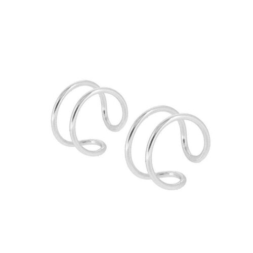 DOUBLE EARCUFF - silver