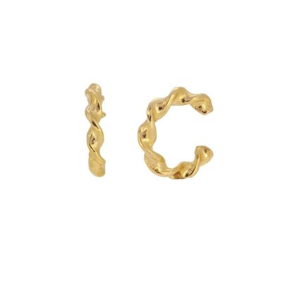 WINDING EARCUFF - gold plated