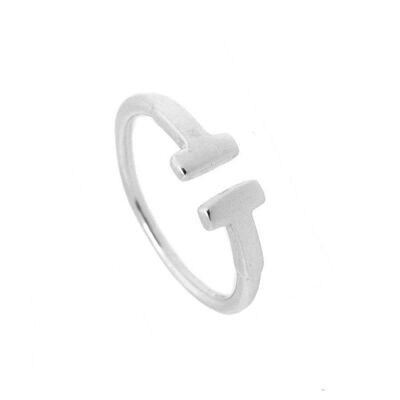 BLOCK RING - silber - US7