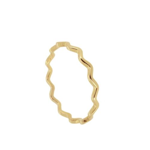 WAVY RING - vergoldet - US10