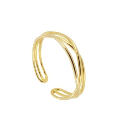 TRIPLE RING - gold plated