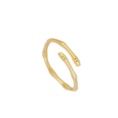 OPEN RING - 17.3 - gold plated