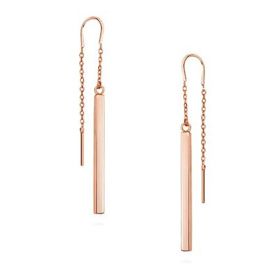 ROD EARRINGS - rose gold