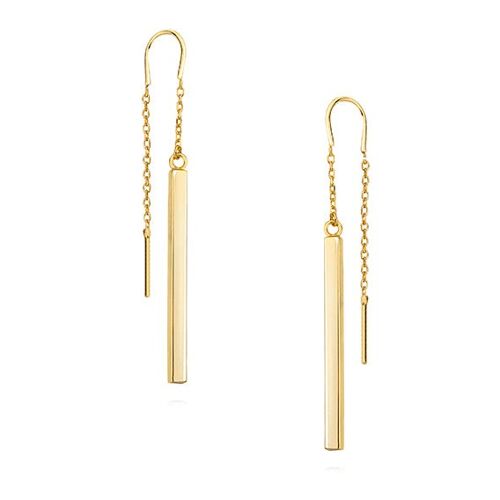 ROD EARRINGS - gold plated