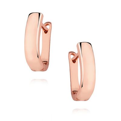 HIGH POLISHED EARRINGS - rose gold