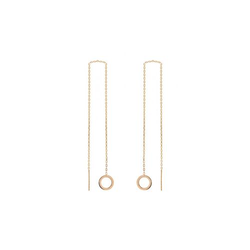 SIMPLE CIRCLE EARRINGS - gold plated