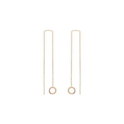 SIMPLE CIRCLE EARRINGS - gold plated
