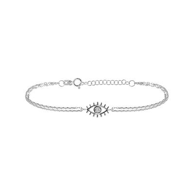 EVIL EYE BRACELET - silver