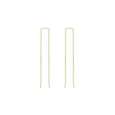CHAIN EARRINGS - gold plated