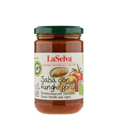 Tomato sauce with organic porcini mushrooms (280g)