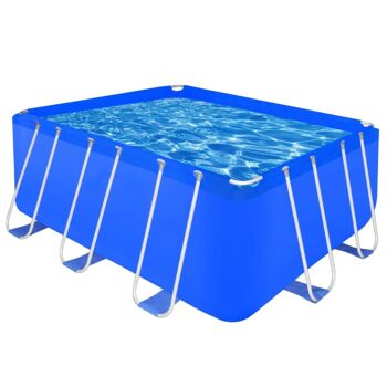 Piscine Hors Sol Acier Rectangulaire 400 x 207 x 122 cm 1