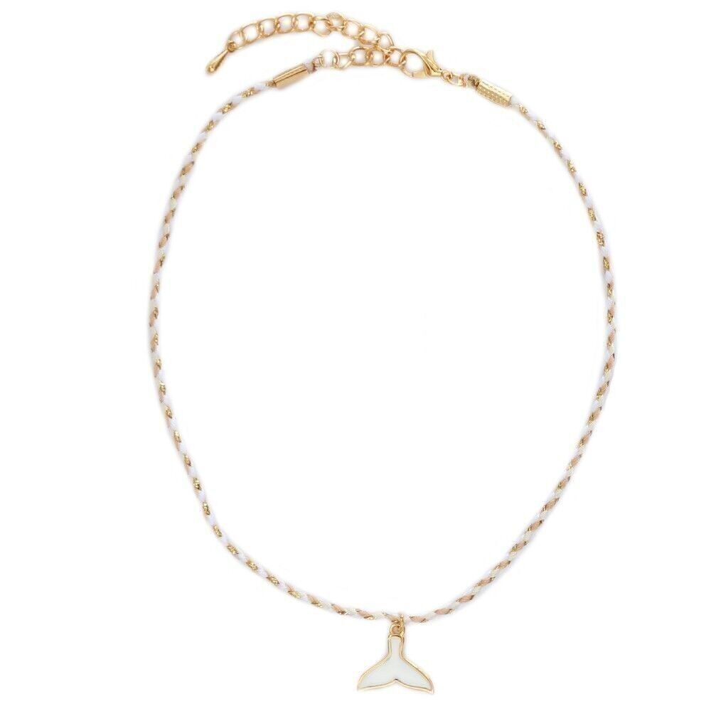 Collana racconto balena in oro bianco
