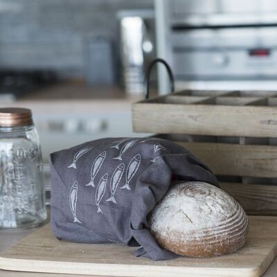 Fish Bread Bag - Pure Linen