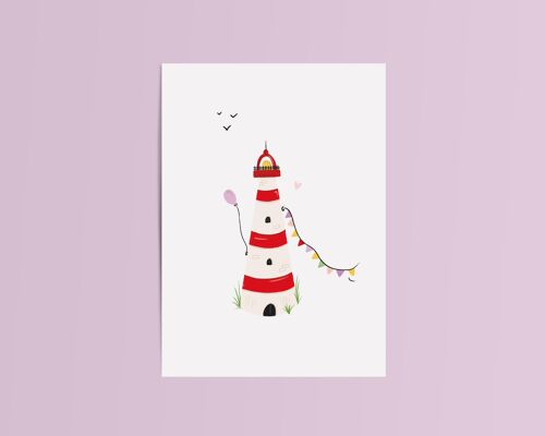 Card Lighthouse Birthday Party Balloon