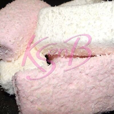pink and white cubes with coconut 2 kg