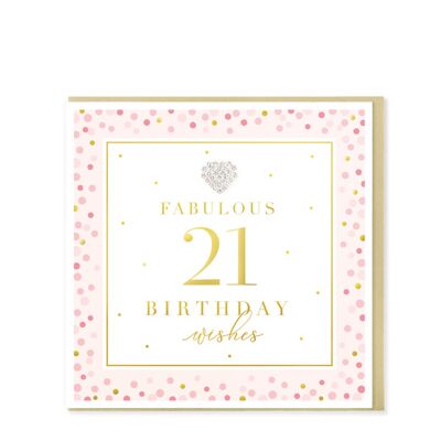 Fabulous 21 Birthday Wishes