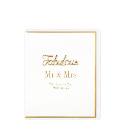 Fabulous, Mr & Mrs, With Love on Your Wedding Day