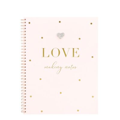 LOVE Making Plans Large Notebook