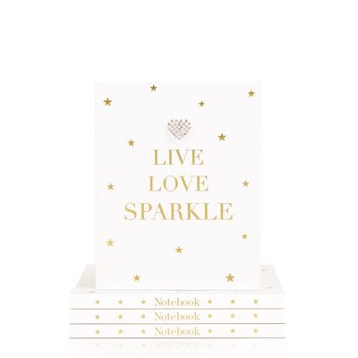 Live Love Sparkle, Mini Notebook